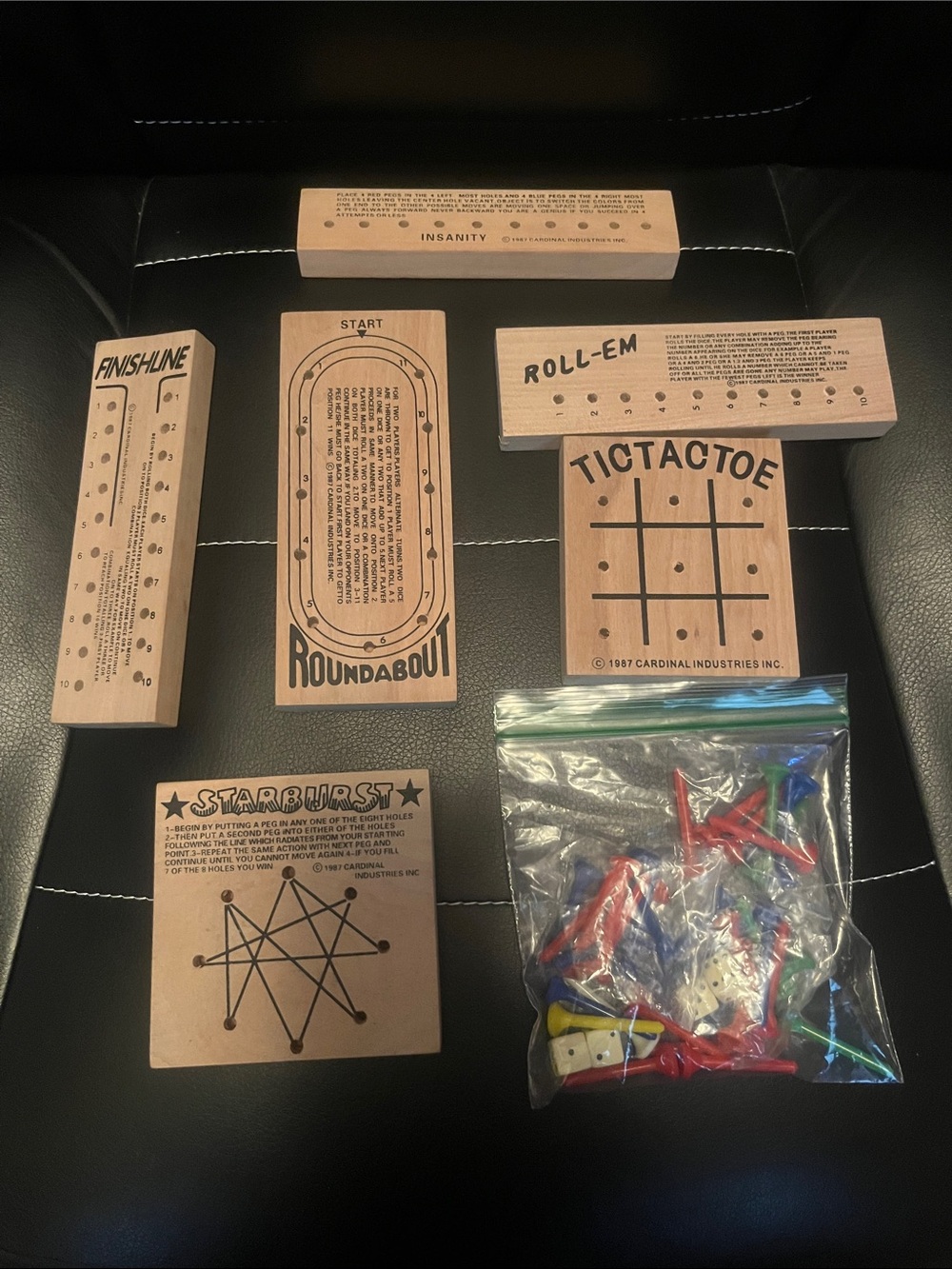 Wooden Classic Games Set - Natural Wood